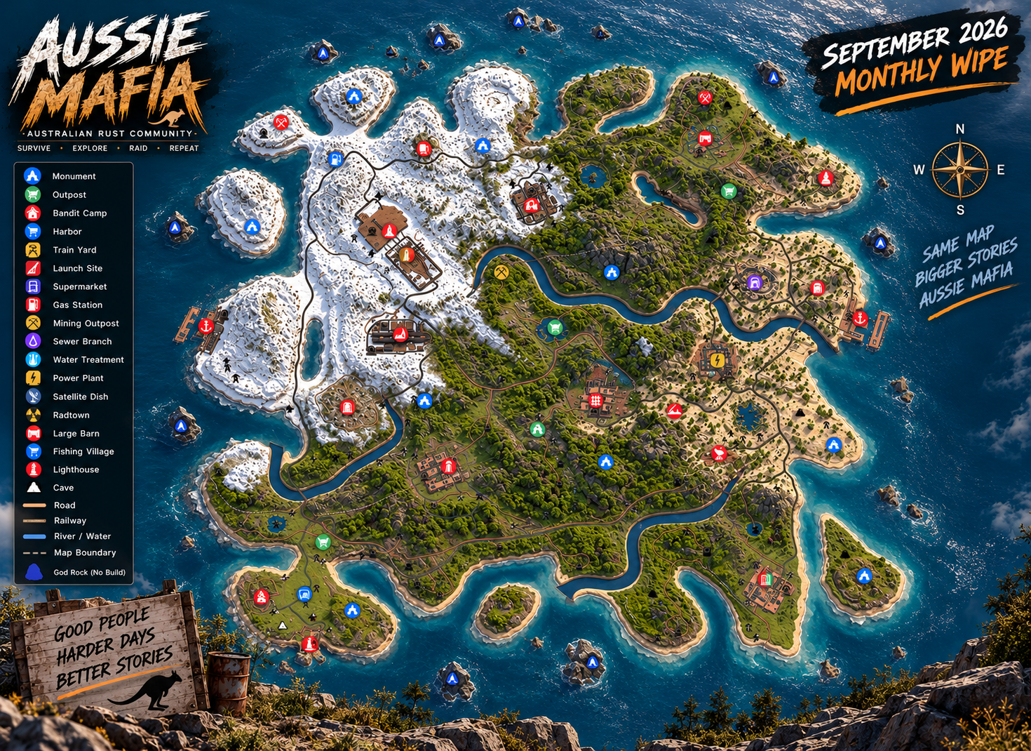 Aussie Mafia September 2026 Map